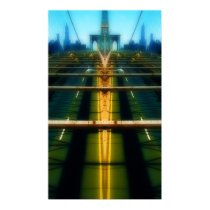 Brooklyn Bridge Mirrorred posters by cyeary Brooklyn Bridge Mirrorred posters