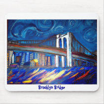 Brooklyn Bridge mousepads by Artzystuff Brooklyn Bridge mousepads