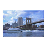 Brooklyn Bridge, Municipal Building Gallery Wrapped Canvas