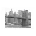 Brooklyn Bridge New York, B&W color flag posters by chadc83 Brooklyn Bridge New York, B&W color flag posters