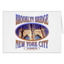 Brooklyn Bridge New York Card