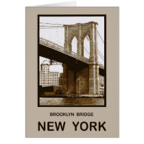 Brooklyn Bridge New York Cards