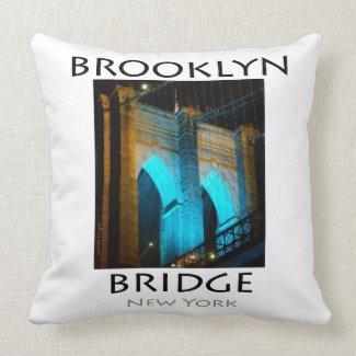Brooklyn Bridge New York mojo_throwpillow
