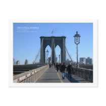 Brooklyn Bridge, New York Postcard