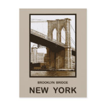 Brooklyn Bridge New York Post Card