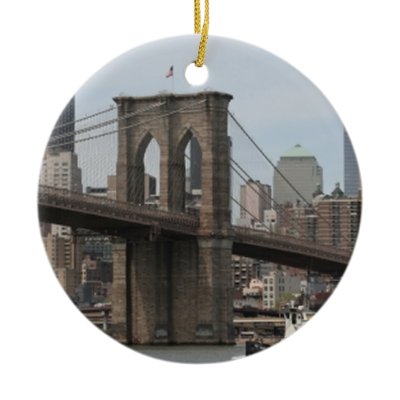 Brooklyn Bridge Christmas Tree Ornament