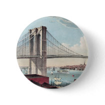 Brooklyn Bridge painting Buttons