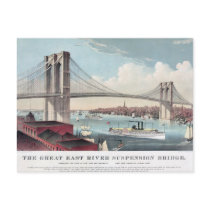 Brooklyn Bridge painting Postcard