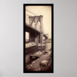 Brooklyn Bridge Photo 1896 posters