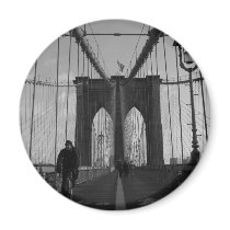 Brooklyn Bridge Photo Fridge Magnet