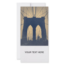 Brooklyn Bridge Personalized Photo Card