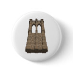 Brooklyn Bridge Pillar: 3D Model: Pinback Buttons