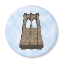 Brooklyn Bridge Pillar: 3D Model: Magnet