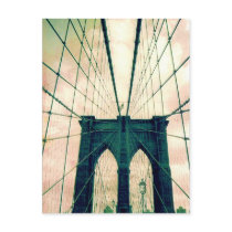 brooklyn bridge post card