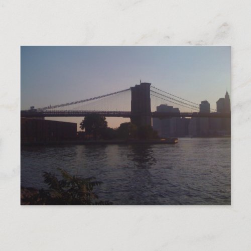 Brooklyn Bridge Pride Two postcard