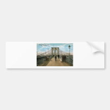 Brooklyn Bridge Promenade, New York City Bumper Sticker
