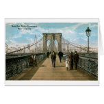 Brooklyn Bridge Promenade, New York City Card