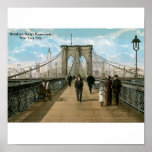 Brooklyn Bridge Promenade, New York City Posters