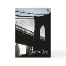 Brooklyn Bridge Save the Date Card cards
