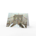 Brooklyn Bridge, Snowy Day cards