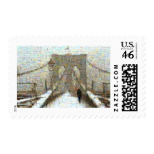 Brooklyn Bridge, Snowy Day Stamps