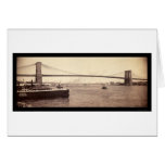 Brooklyn Bridge Span Photo 1896 cards