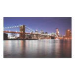Brooklyn Bridge Rectangular Stickers