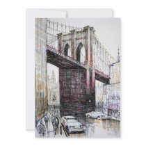 Brooklyn Bridge, USA Invitation