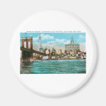 Brooklyn Bridge, Woolworth and Municipal... Magnets