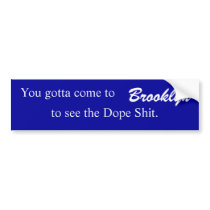 Brooklyn bumber sticker bumper stickers by Ortzimbo Brooklyn bumber sticker bumper stickers