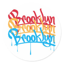 Brooklyn Colors Round Stickers