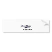 Brooklyn Connecticut City Classic Bumper Stickers