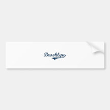 Brooklyn Connecticut Classic Design Bumper Stickers