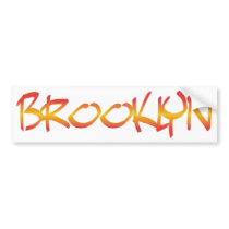 Brooklyn Graffiti Bumper Sticker bumper stickers