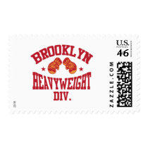 Brooklyn Heavyweight Division Red Postage Stamp