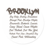 Brooklyn Hoods Round Sticker