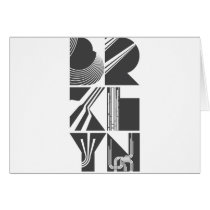 Brooklyn Lines Greeting Card
