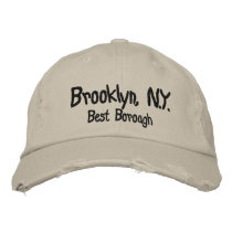 Brooklyn, N.Y., Best Borough embroidered hats by TheYankeeDingo Brooklyn, N.Y., Best Borough embroidered hats