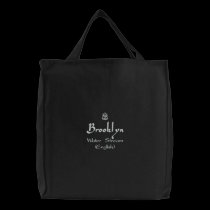 Brooklyn Name With English Meaning Black embroidered bags
