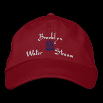 Brooklyn Name With English Meaning Red embroidered hats