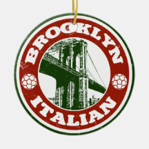 Brooklyn New York Italians Christmas Tree Ornaments