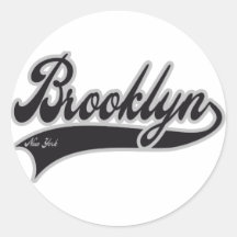 Brooklyn New York Round Sticker