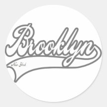 Brooklyn New York Round Sticker