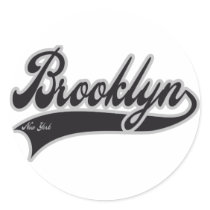 Brooklyn New York Round Sticker
