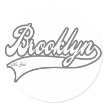 Brooklyn New York Round Sticker