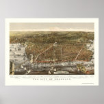Brooklyn, NY Panoramic Map - 1879 posters