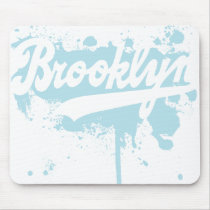 Brooklyn Painted Blue Mousepad