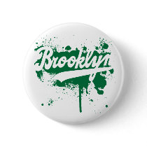 Brooklyn Painted Green Button