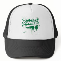Brooklyn Painted Green Hat