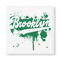 Brooklyn Painted Green Magnet